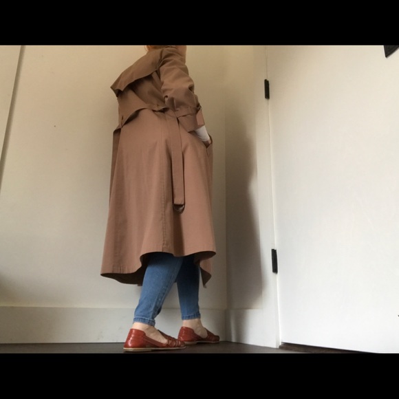 London Fog Dusty Rose Vintage Trench Coat RARE - Picture 3 of 14